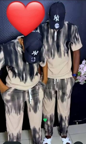 Ensemble tie-dye homme