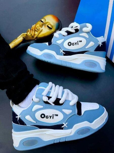 Baskets mode bleues unisexes