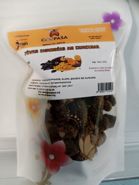 Fèves enrobées au cucurma