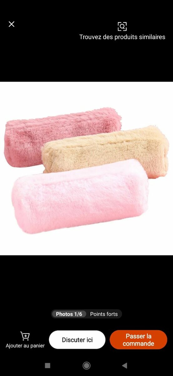 Coussins cylindriques doux