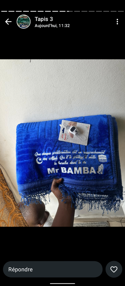 Tapis de Prière Personnalisé