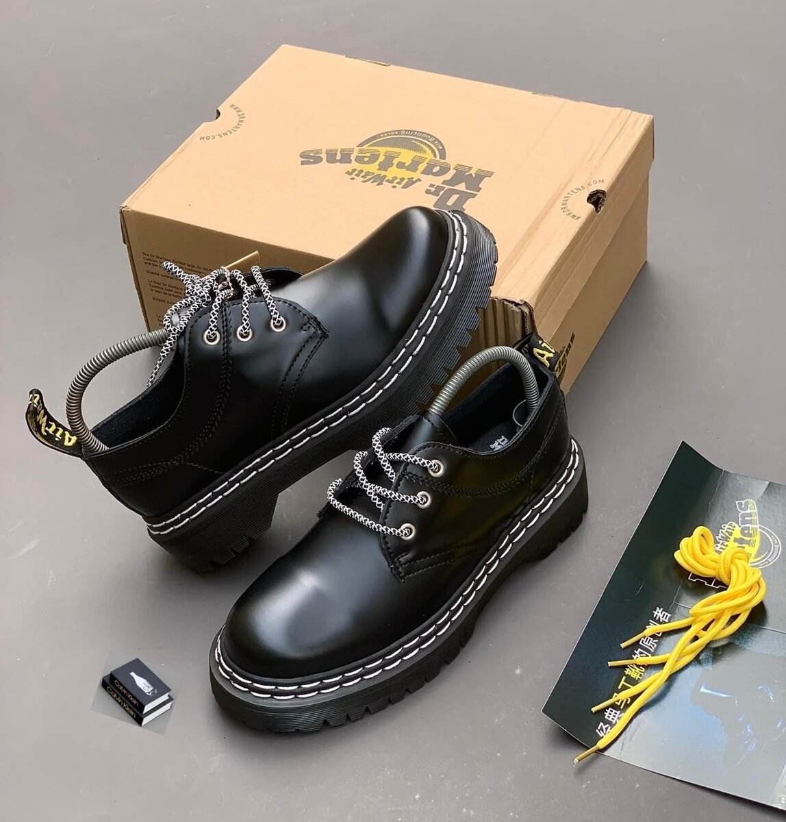 Dr. Martens Black Leather Boots