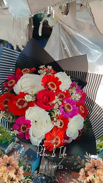 Bouquet de fleurs mariage