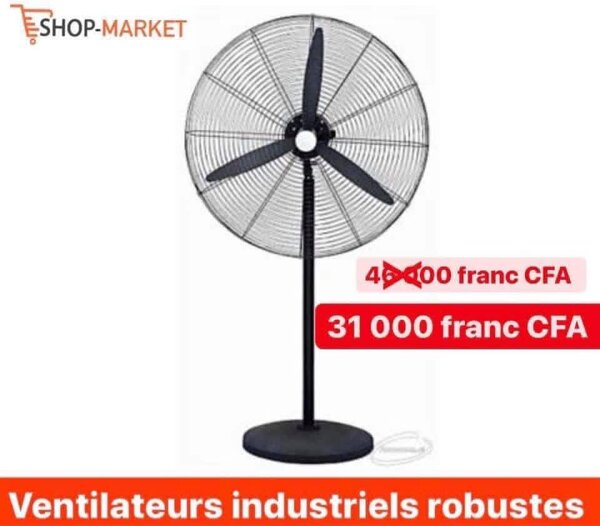 Ventilateur industriel robuste sur pied