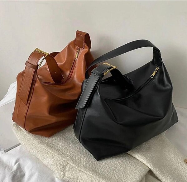 Sac en cuir noir élégant