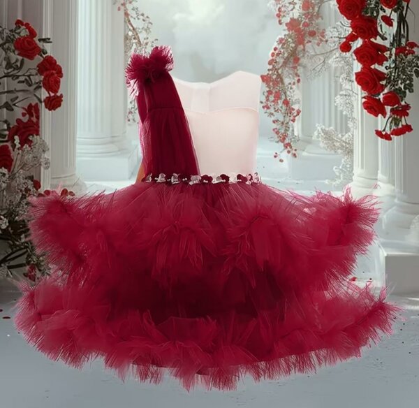 Robe Enfant Bordeaux 5-6ans