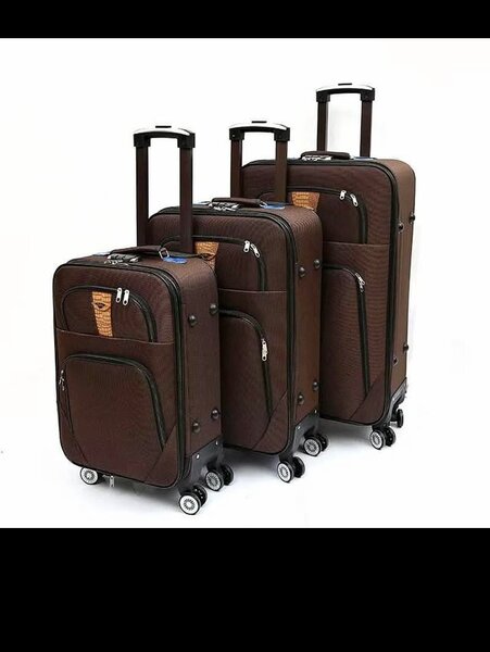 Lot de 3 valises en tissus