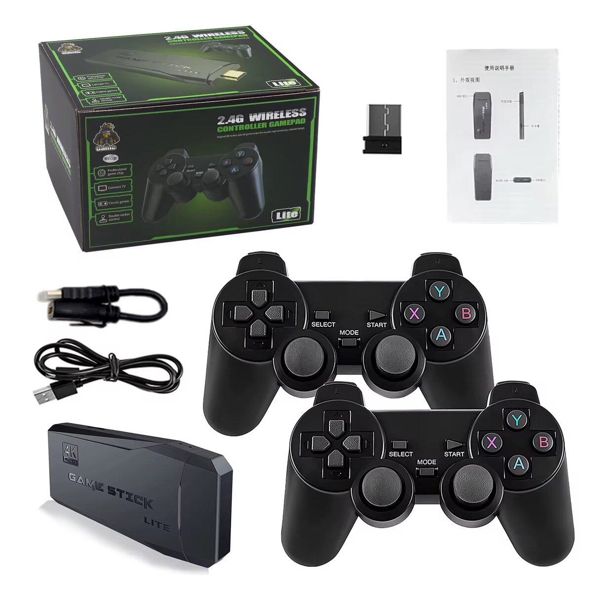 Manettes de jeu sans fil 2.4G