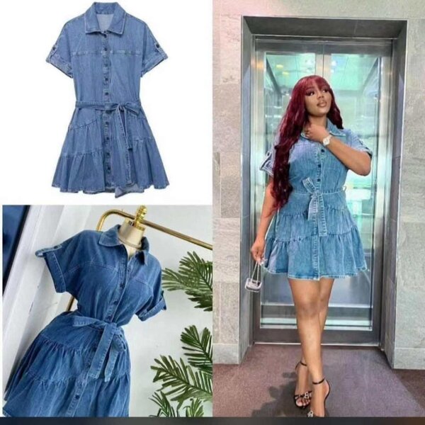 Robe en jean tendance
