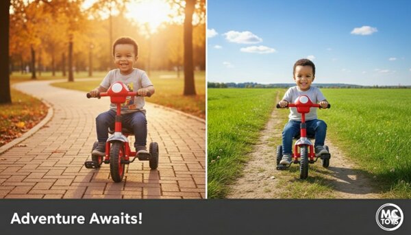 Tricycle Enfant Rouge 1-3 ans