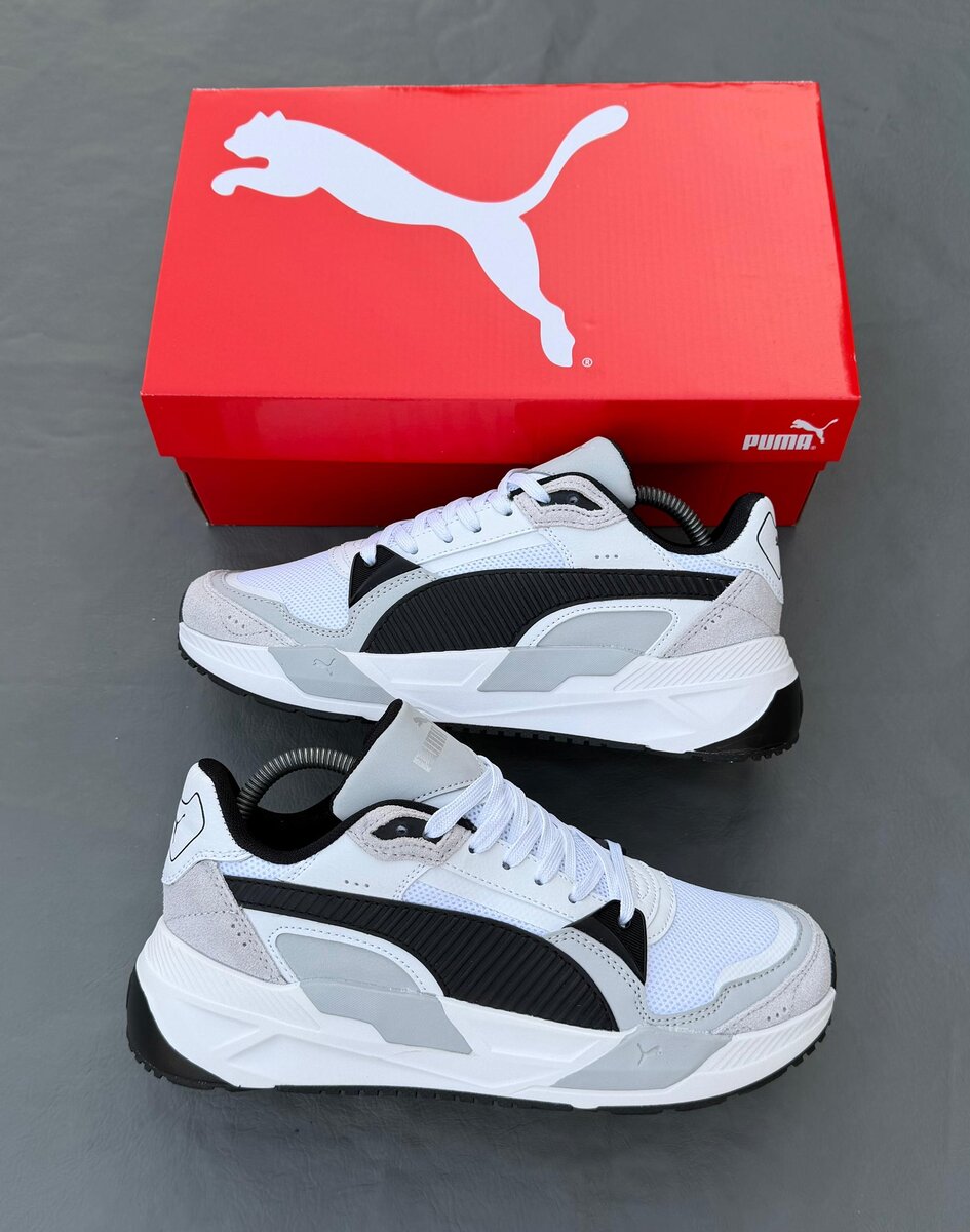 Baskets Puma RS-X blanches noires