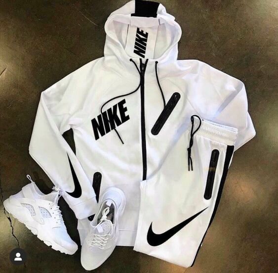 Survêtement Nike blanc homme