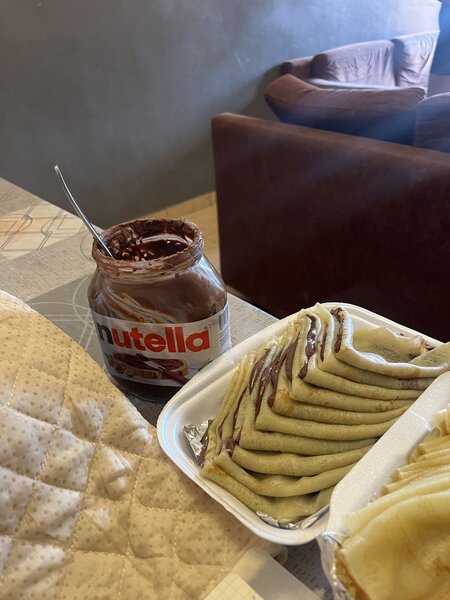 Délicieux crêpes au chocolat