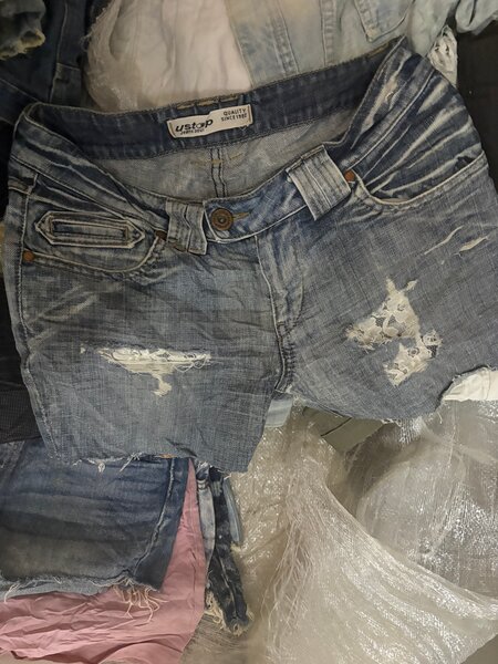 Shorts en jean et coton