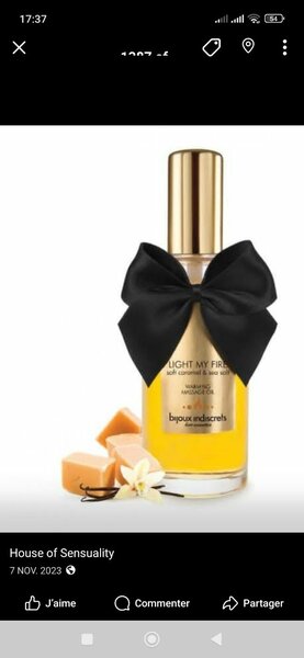 Huile de massage vanille