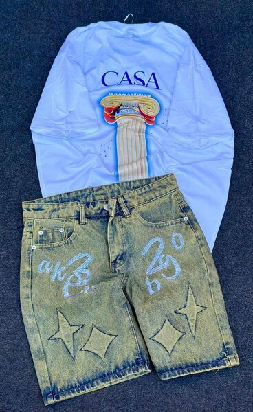 T-shirts et shorts en jean tendance