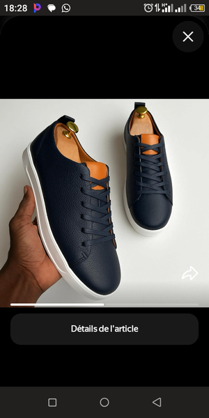 Baskets en cuir élégantes