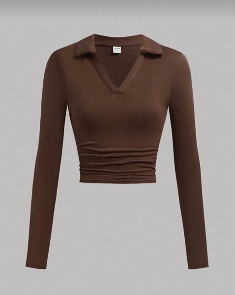 Tops col polo pour femme