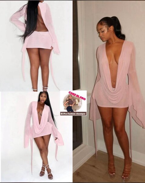 Robe Courte Dos Nu Élégante