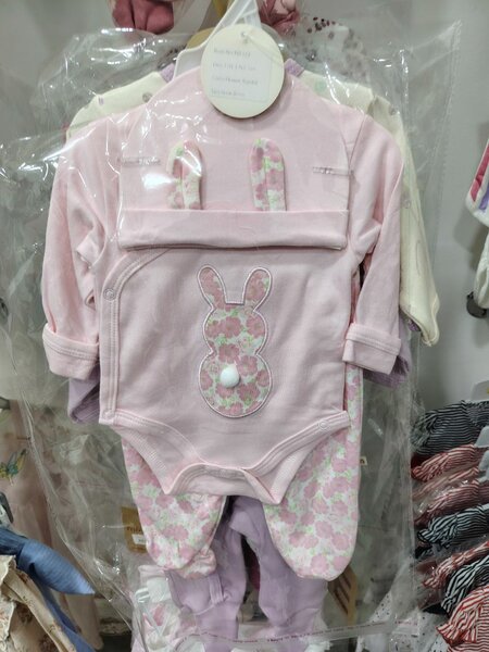 Pyjama bébé lapin rose