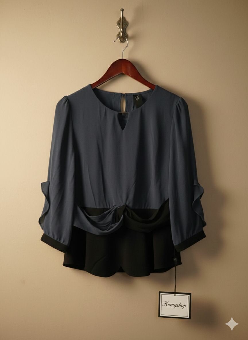 Blouse élégante à volants femme