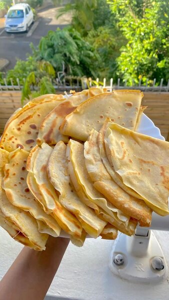 Crêpes délicieuses au chocolat