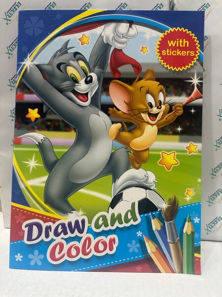 Livre de coloriage avec autocollants