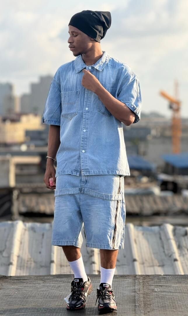 Ensemble en jean tendance homme