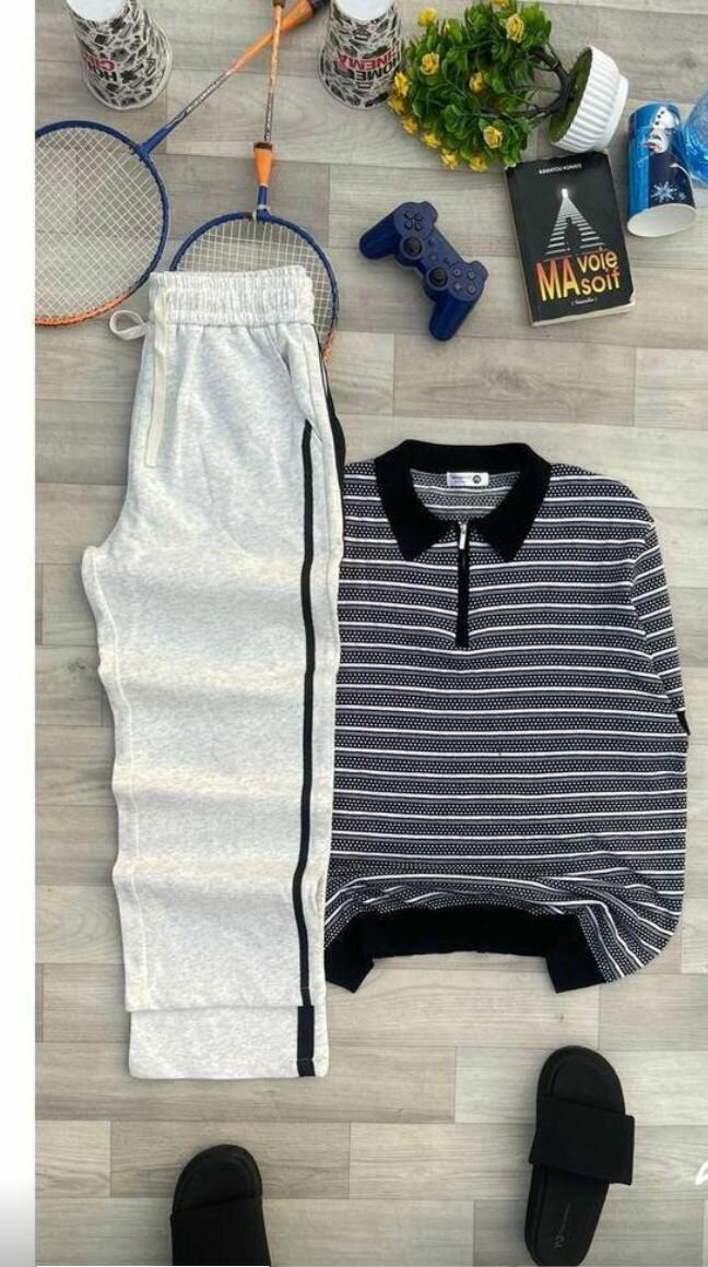 Ensemble de sport homme - Survêtement rayé