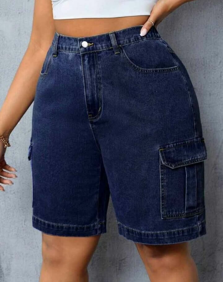 Shorts cargo en denim