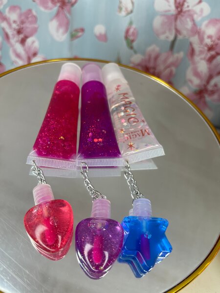 Set de gloss à lèvres scintillant