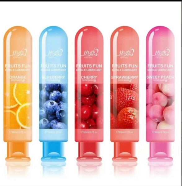 Lubrifiant comestible cerise