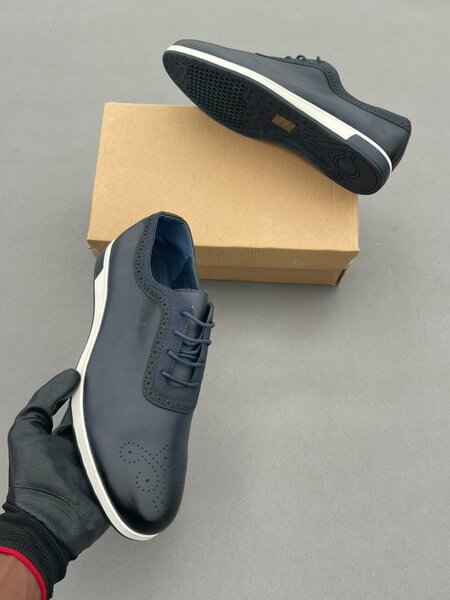 Chaussures Derby Bleu Élégant