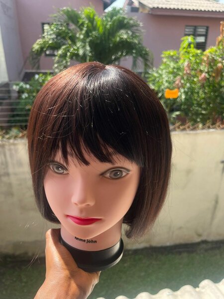 Perruque Bob Brun Naturel