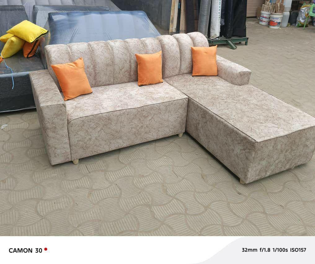 Canapé d'angle convertible en L avec méridienne