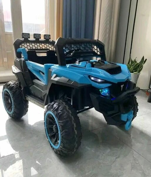 Voiture électrique enfant bleu