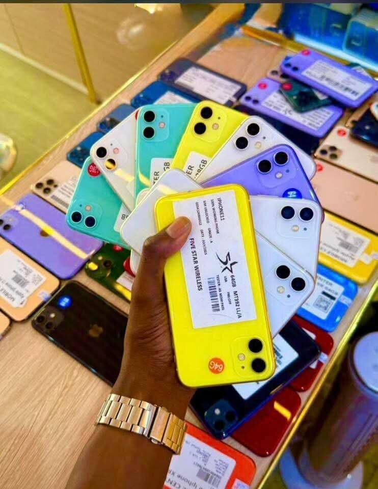 Smartphones colorés