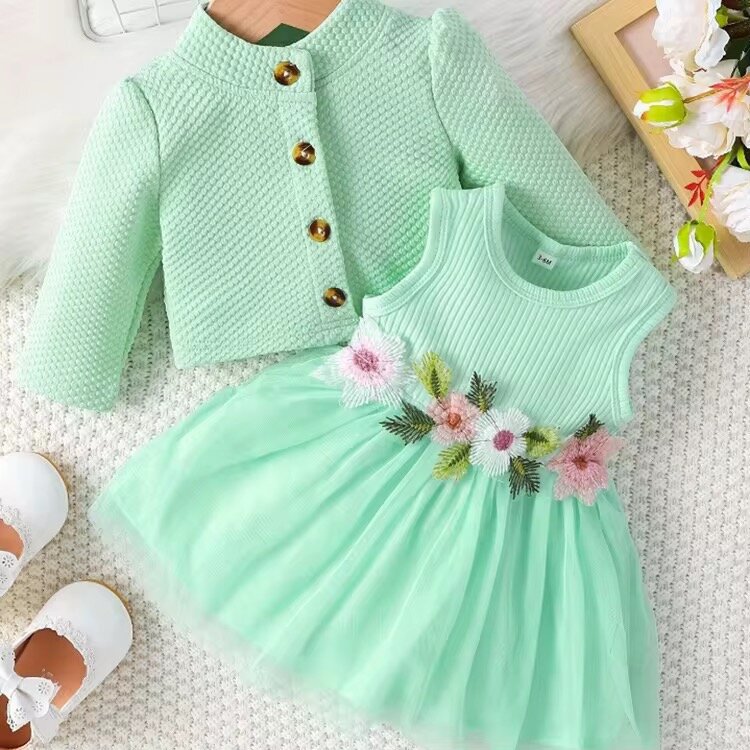 Ensemble élégant fille - robe et veste