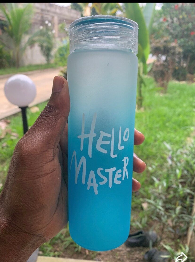 Gourde "Hello Master" colorée