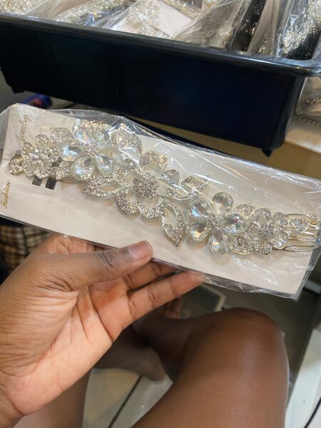 Accessoire cheveux cristaux