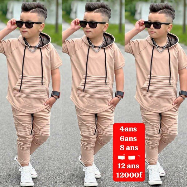 Ensemble garçon stylé beige