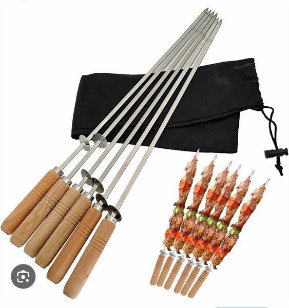 Brochettes de barbecue en acier inoxydable