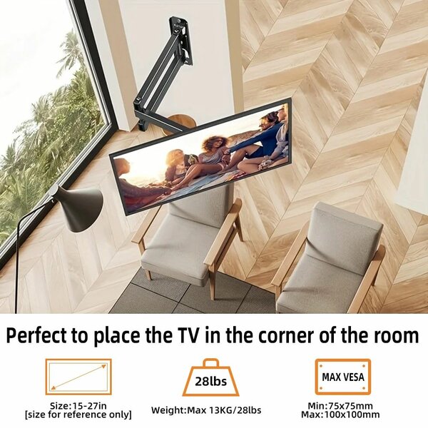 Support TV MURAL 14"-45" 180°