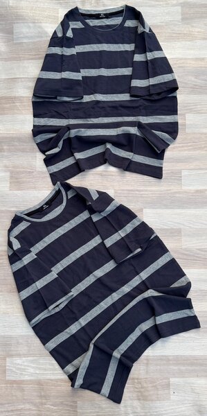 T-shirts rayés et camouflage