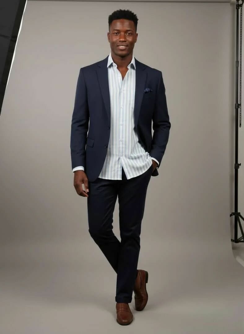 Chemise Rayée Élégante Homme