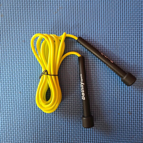 Corde à sauter fitness jaune
