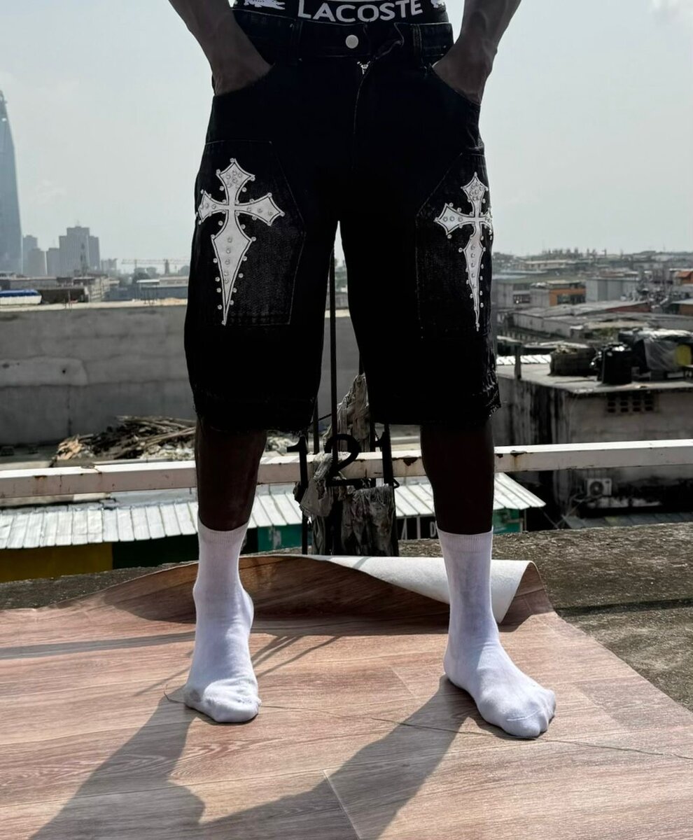 Shorts décontractés croix pour homme