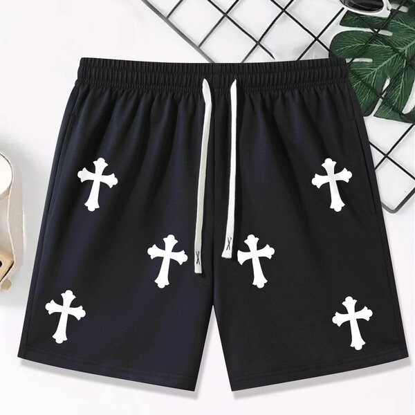 Shorts homme avec croix design