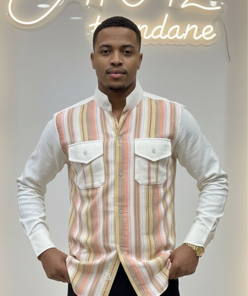 Chemise homme rayée élégante
