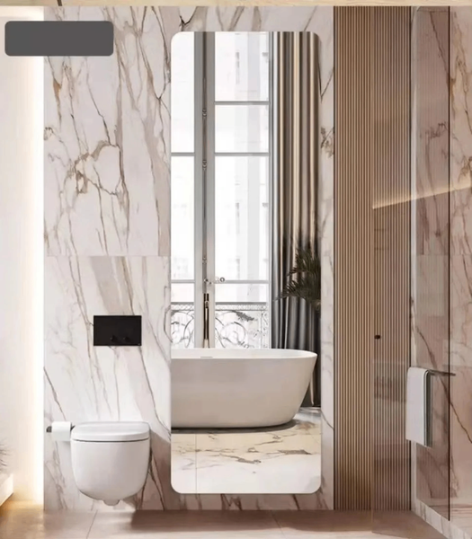 Miroir mural rectangulaire élégant